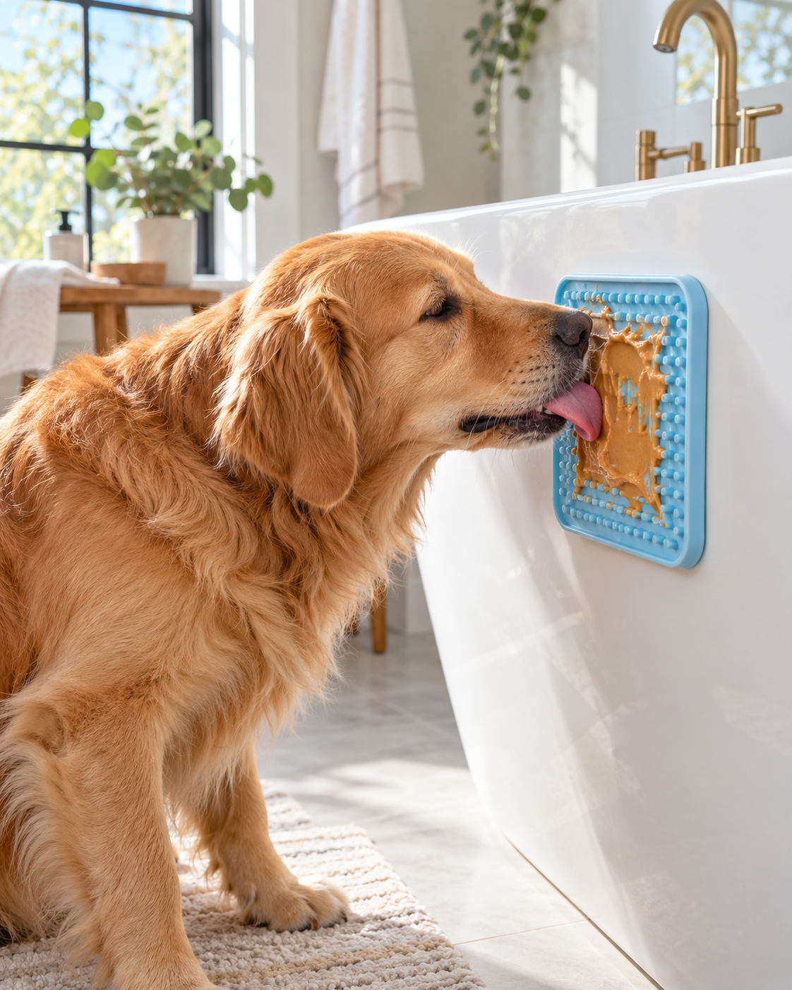 Calm Lick Mat for Dogs – Bath, Grooming & Slow Feeding