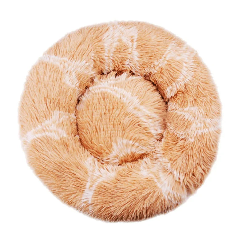 CalmNuzzle Donut Bed – Plush Round Dog Bed