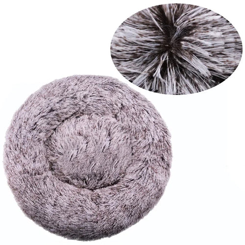 CalmNuzzle Donut Bed – Plush Round Dog Bed