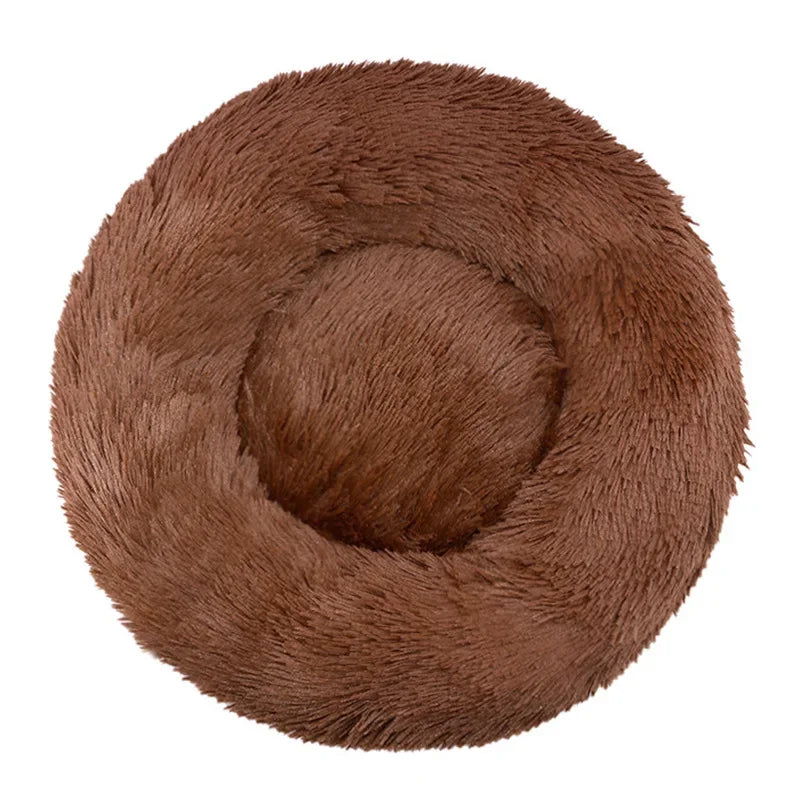CalmNuzzle Donut Bed – Plush Round Dog Bed
