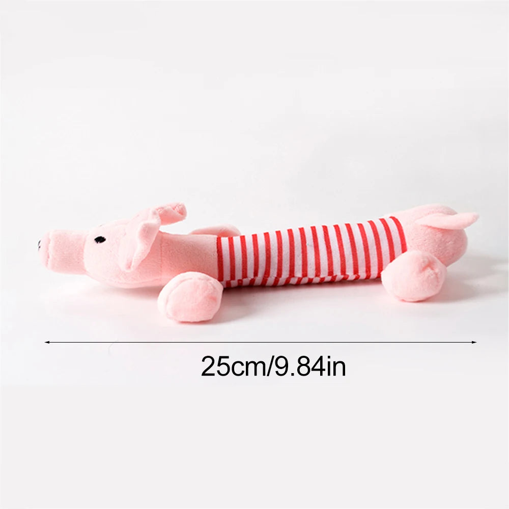 CalmNuzzle Squeaky Crinkle Animal Dog Toy