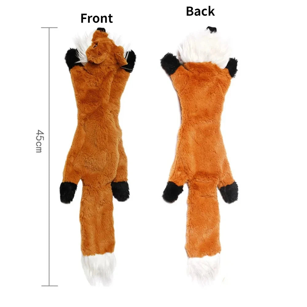 CalmNuzzle Squeaky Crinkle Animal Dog Toy