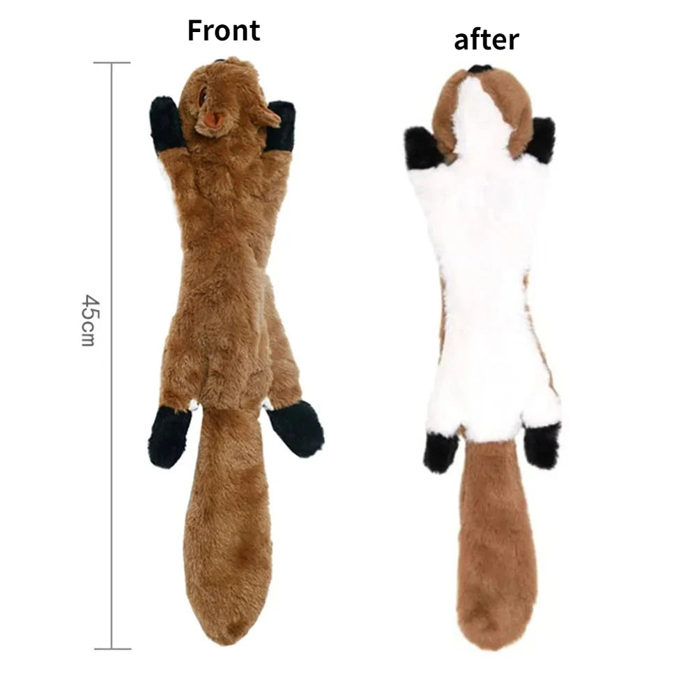 CalmNuzzle Squeaky Crinkle Animal Dog Toy