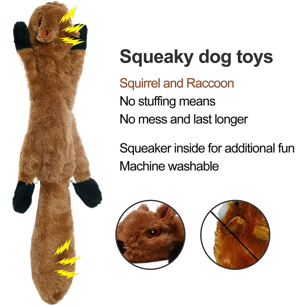 CalmNuzzle Squeaky Crinkle Animal Dog Toy