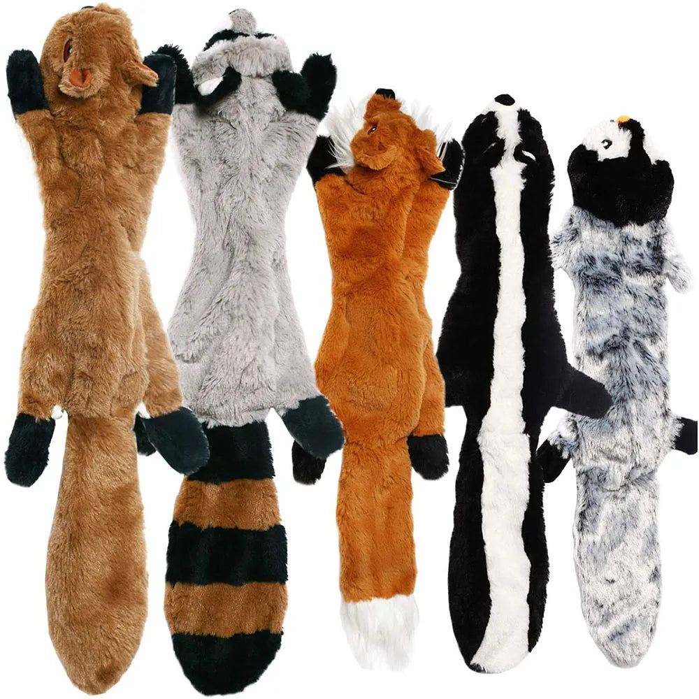 CalmNuzzle Squeaky Crinkle Animal Dog Toy