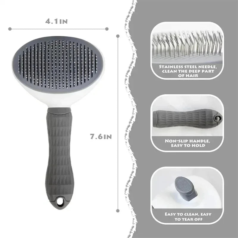 CalmNuzzle Self-Cleaning Slicker Brush