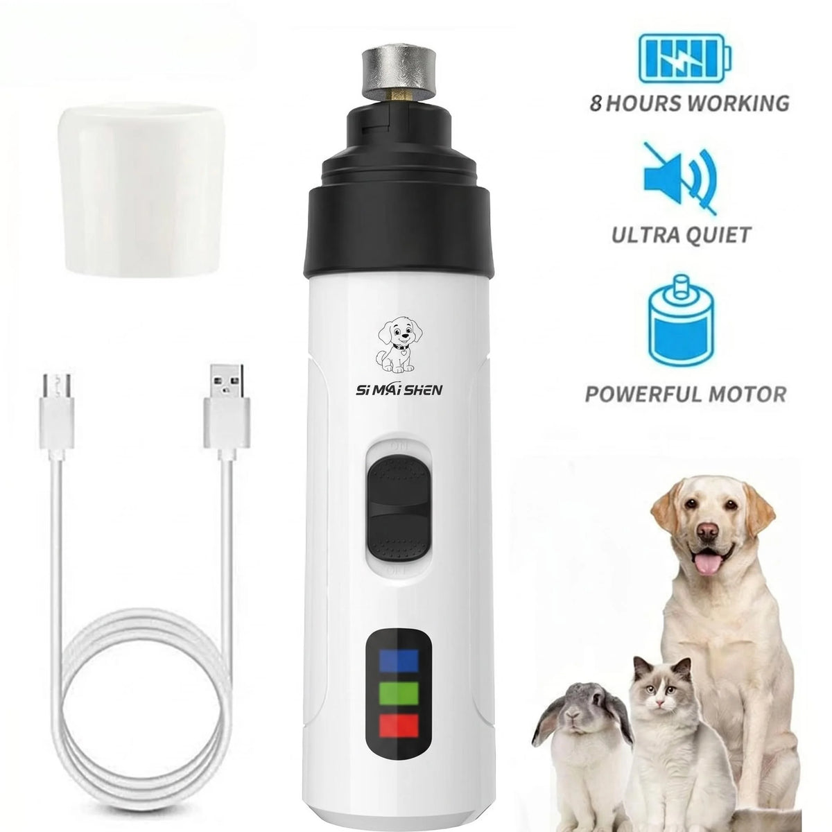 CalmNuzzle Rechargeable Dog Nail Grinder