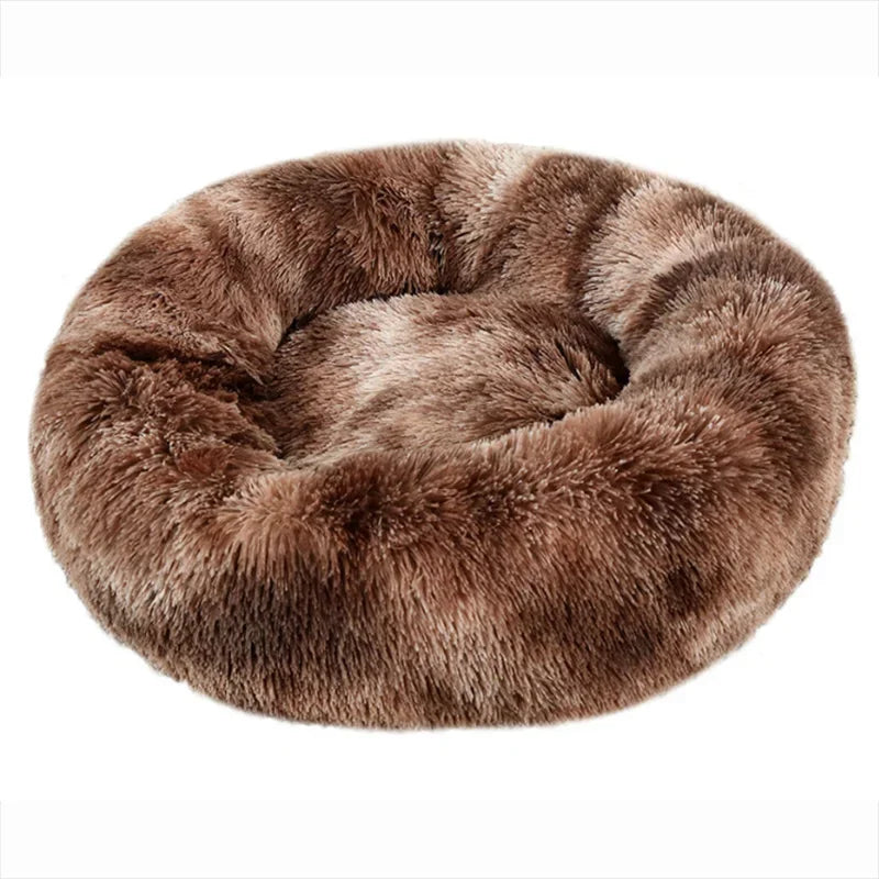 CalmNuzzle Donut Bed – Plush Round Dog Bed