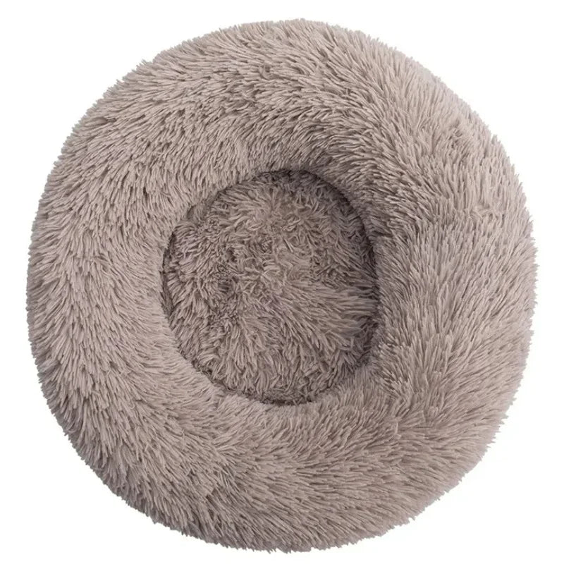 CalmNuzzle Donut Bed – Plush Round Dog Bed