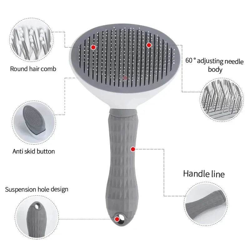 CalmNuzzle Self-Cleaning Slicker Brush