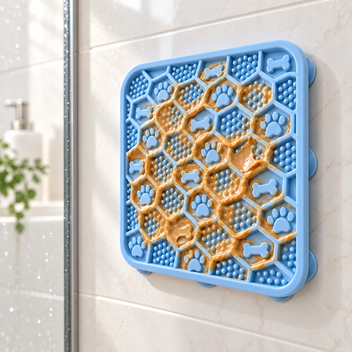 Calm Lick Mat for Dogs – Bath, Grooming & Slow Feeding