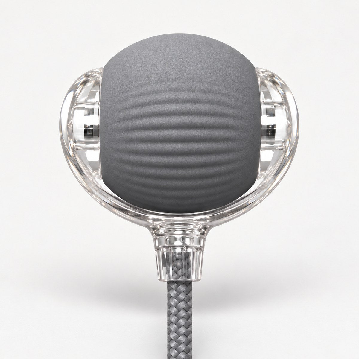 CalmNuzzle Chase Ball in gray, front view