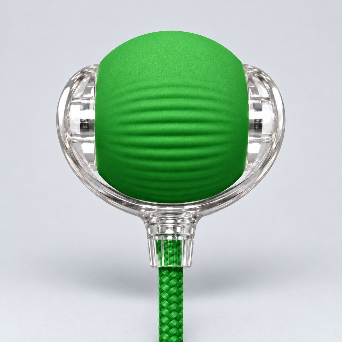 CalmNuzzle Chase Ball in green, front view