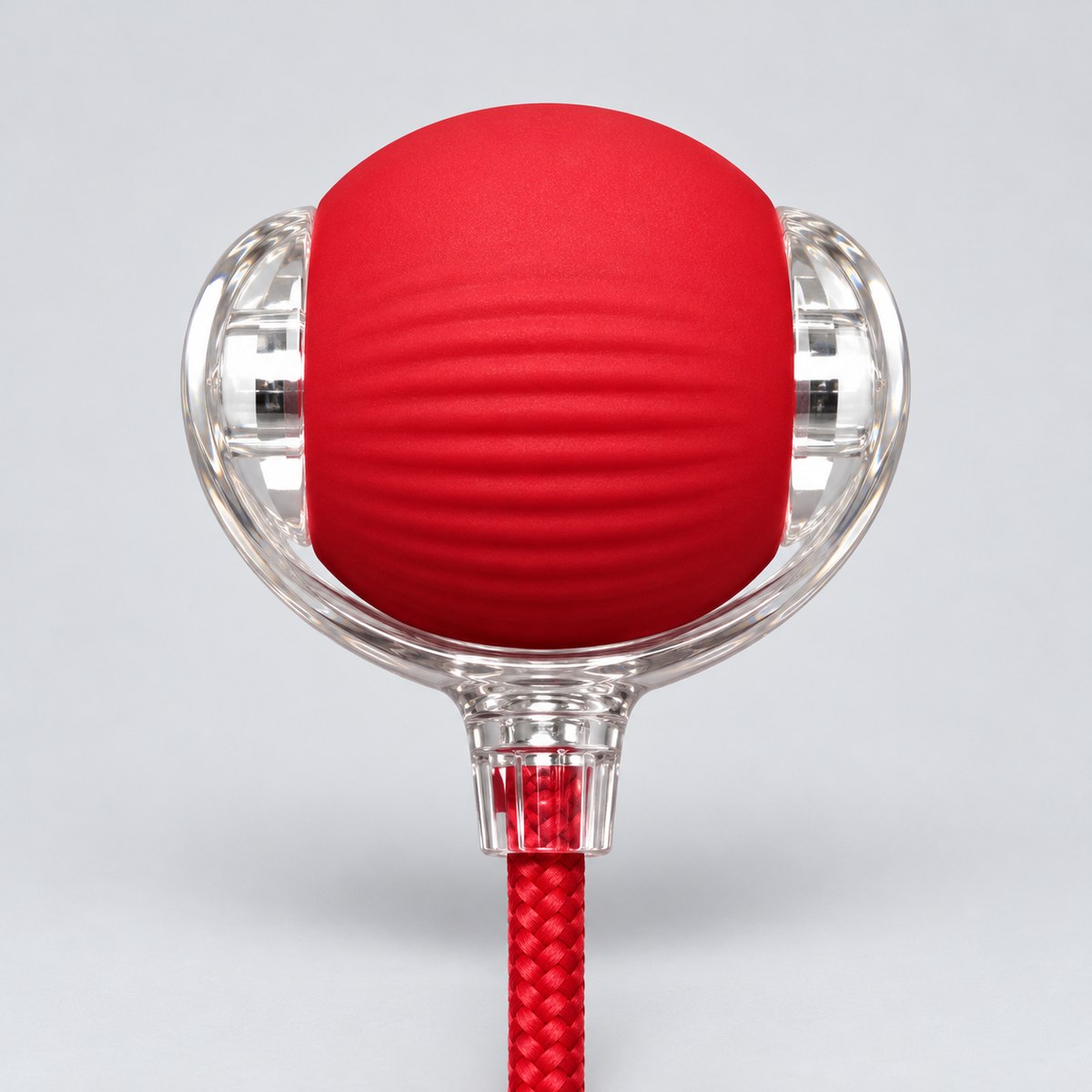 CalmNuzzle Chase Ball in red, front view